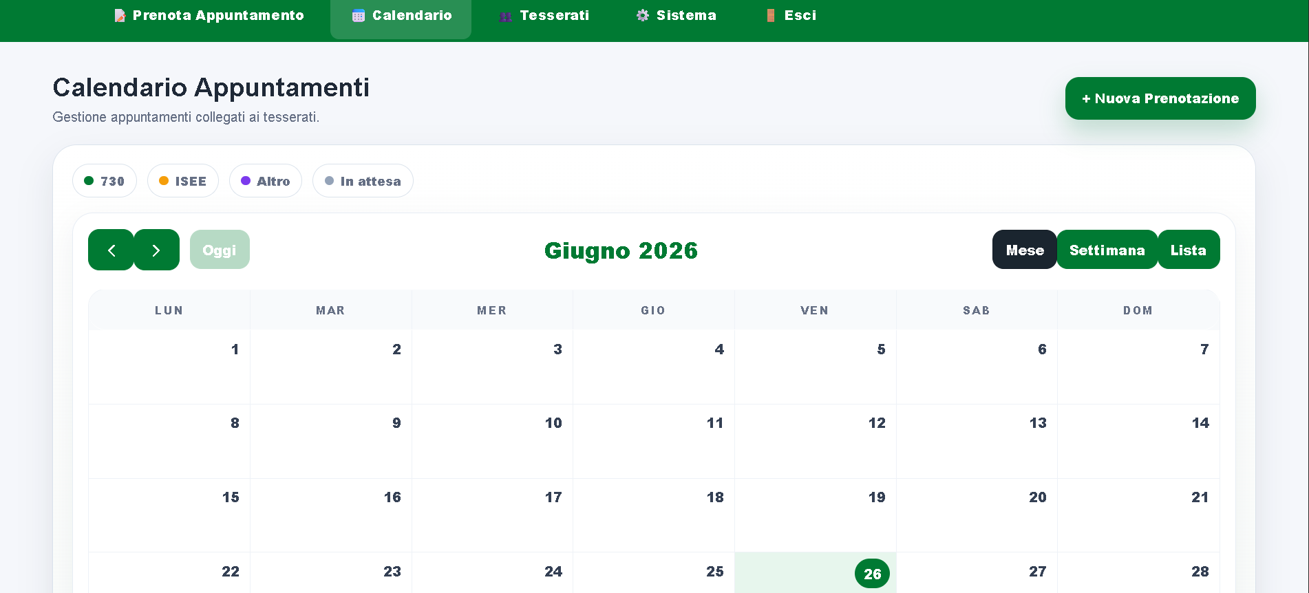 FIALS calendar screenshot