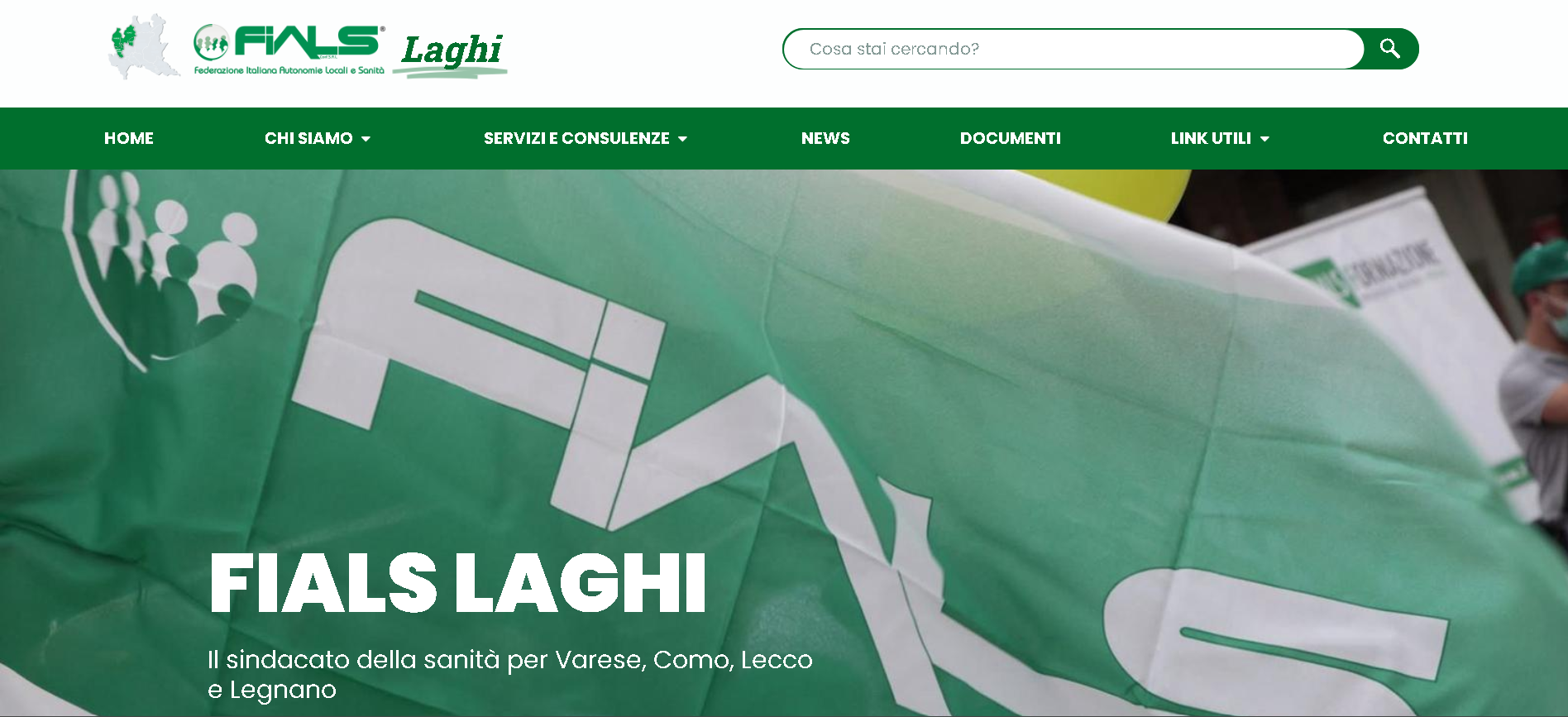 FIALS Laghi institutional website homepage screenshot
