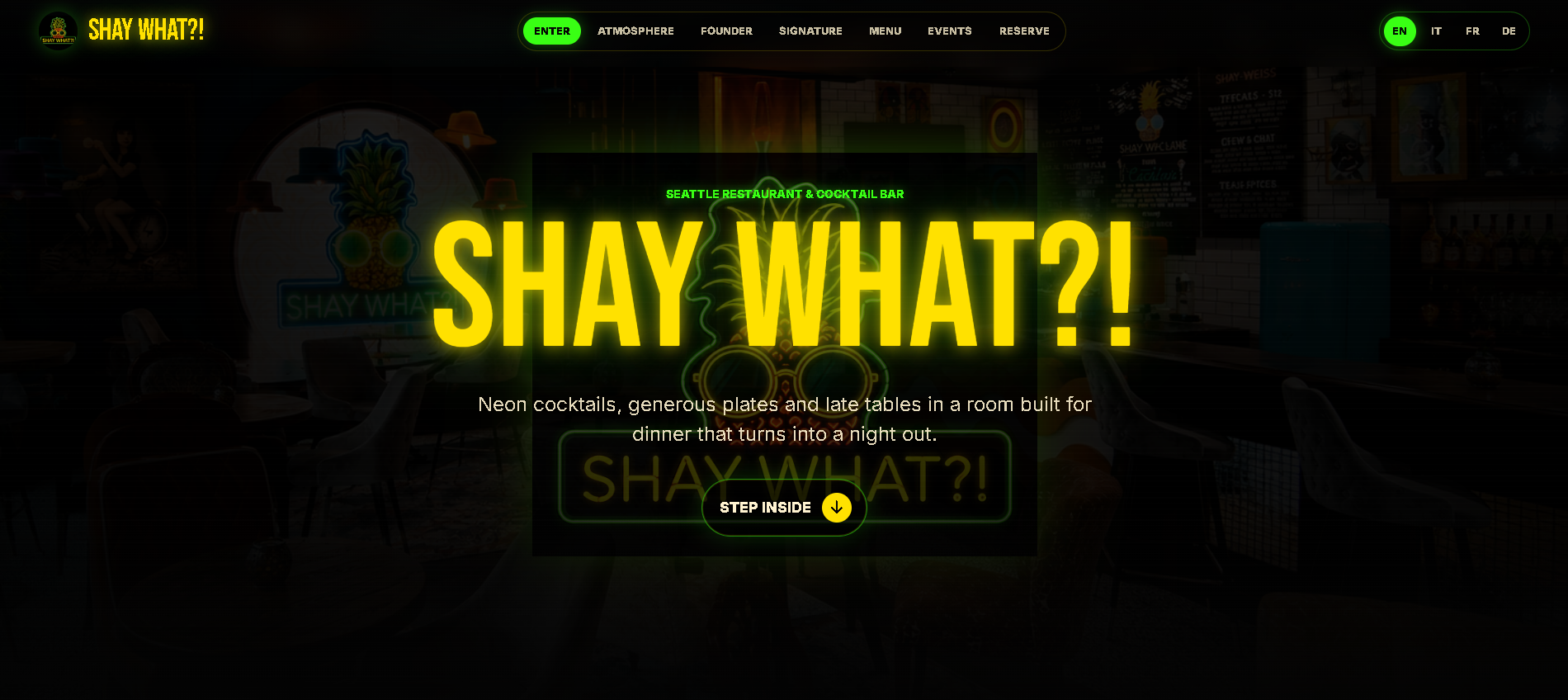 Shay What?! website homepage screenshot